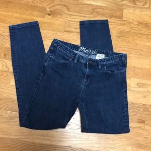 Madewell dark denim ‘37s skinny jeans 29